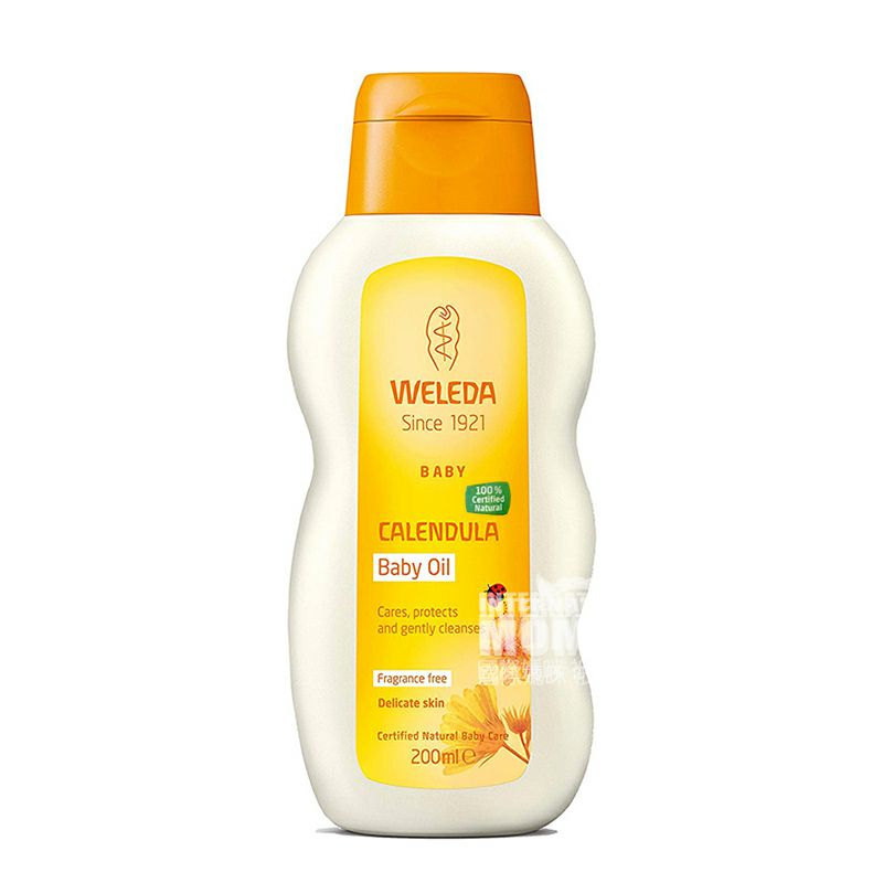 WELEDA German Calendula Baby Massage Oil Jenis Tidak Beraroma Versi Luar Negeri