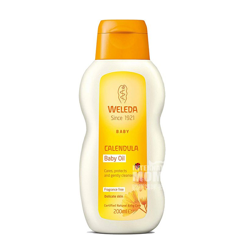 WELEDA German Calendula Baby Massage Oil Jenis Tidak Beraroma Versi Luar Negeri