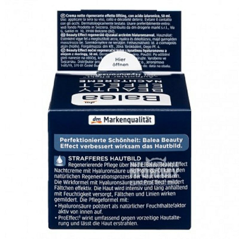 Balea German Hyaluronic Acid Krim Pelembab Anti-Kerut Versi Luar Negeri