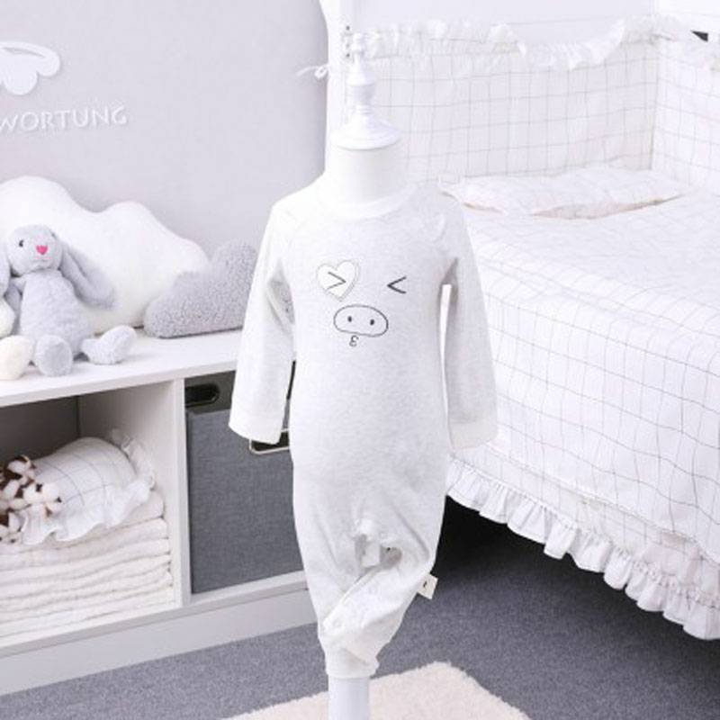 Verantwortung jantan dan betina bayi organik jumpsuit romper betina nakal Eropa