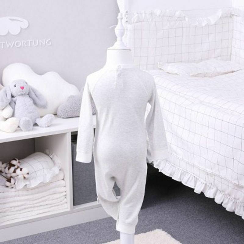 Verantwortung jantan dan betina bayi organik jumpsuit romper betina nakal Eropa