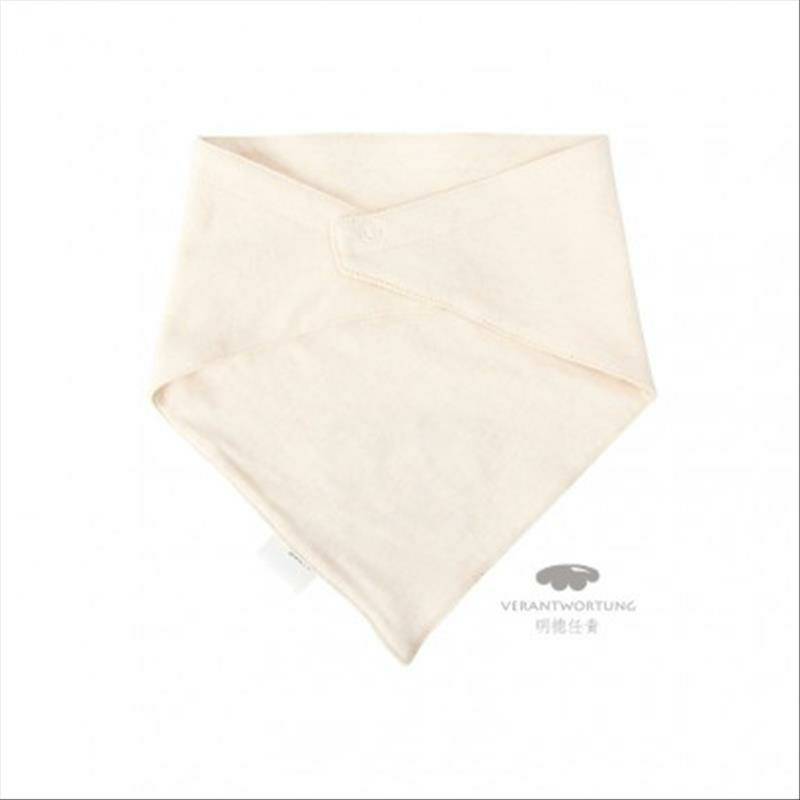Verantwortung Dua potongan kapas berwarna organik klasik segitiga lapisan ganda Bib bib bib bib untuk anak laki-laki dan