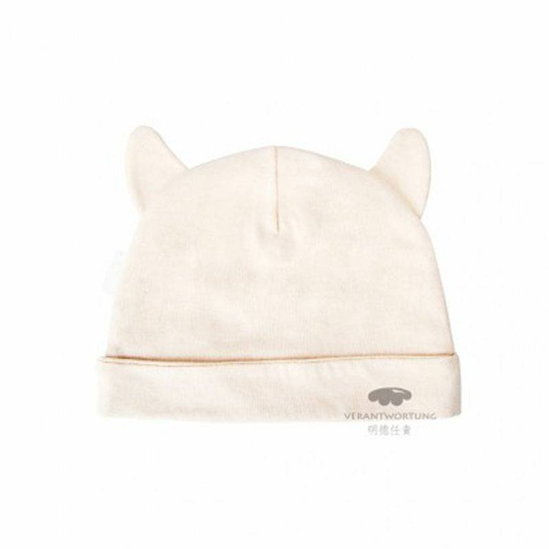 Verantwortung jantan dan betina bayi katun warna organik Double-layer topi tanduk nakal