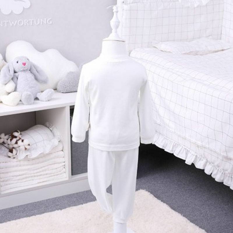 Verantwortung pria dan wanita bayi piyama katun organik layanan rumah Eropa klasik jaket setelan celana
