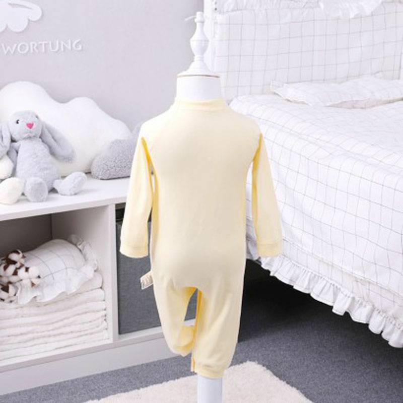 [2 pieces] Verantwortung jantan dan betina bayi katun organik piyama layanan rumah mendaki jas Eropa elegan warna solid 