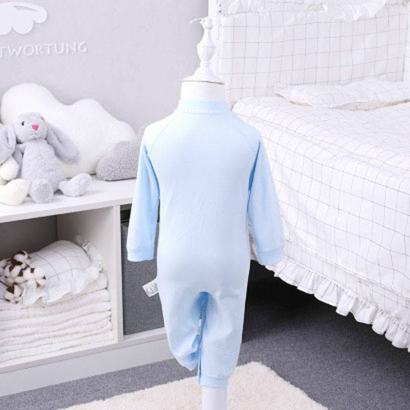 [2 pieces] Verantwortung jantan dan betina bayi katun organik piyama layanan rumah mendaki jas Eropa elegan warna solid 