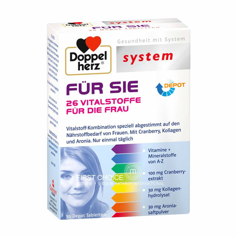 Doppelherz Versi Multivitamin Wanita Jerman di Luar Negeri