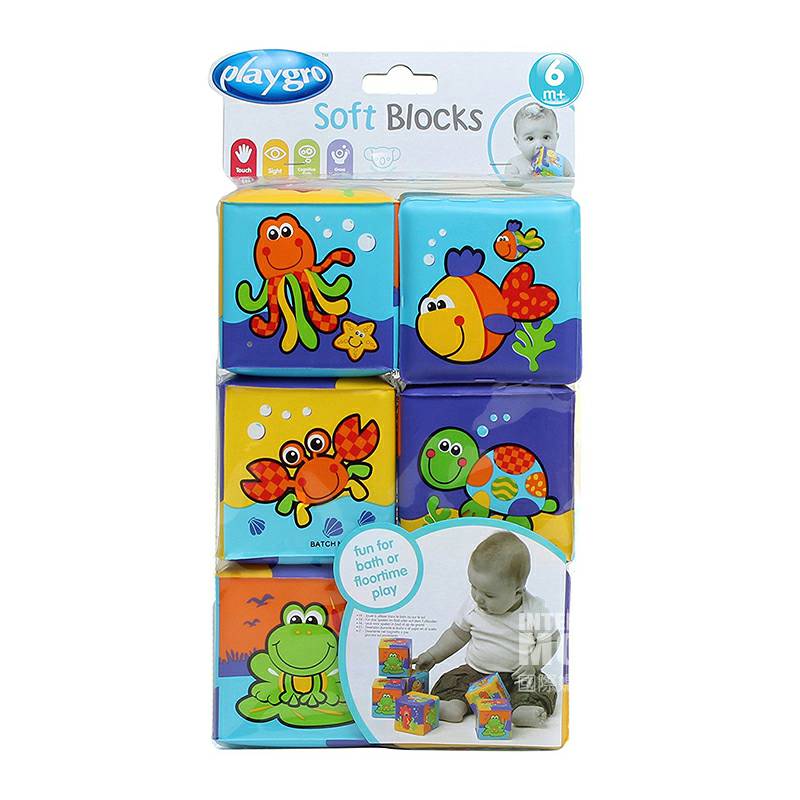 Playgro Australia Playgro mainan bayi kubus versi luar negeri