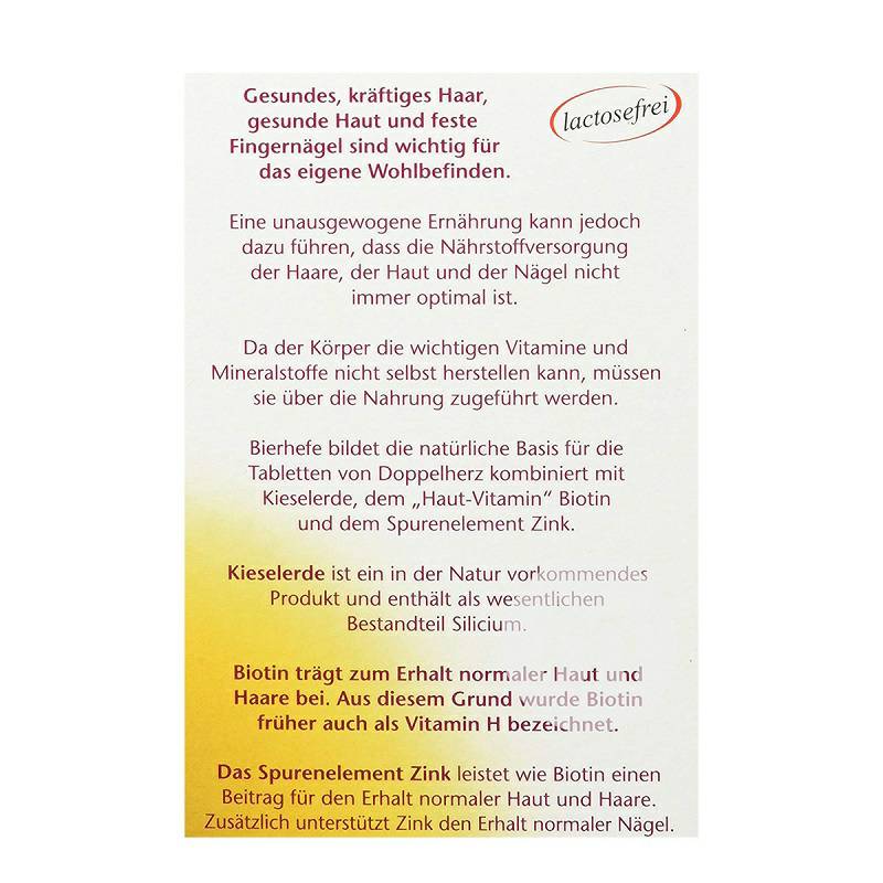 Doppelherz German Beer Yeast Collagen Nutrition Tablets Versi Luar Negeri
