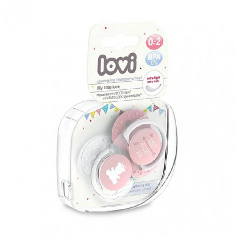 Lovi Polish Baby Bear Dynamic Silicone Dot Two Pack 0-2 Bulan Versi Luar Negeri