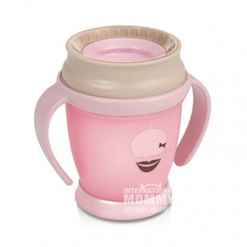 Lovi Polish Baby Beard Lips 360 ° Sealed Learning Drink Cup 210ml Versi Luar Negeri