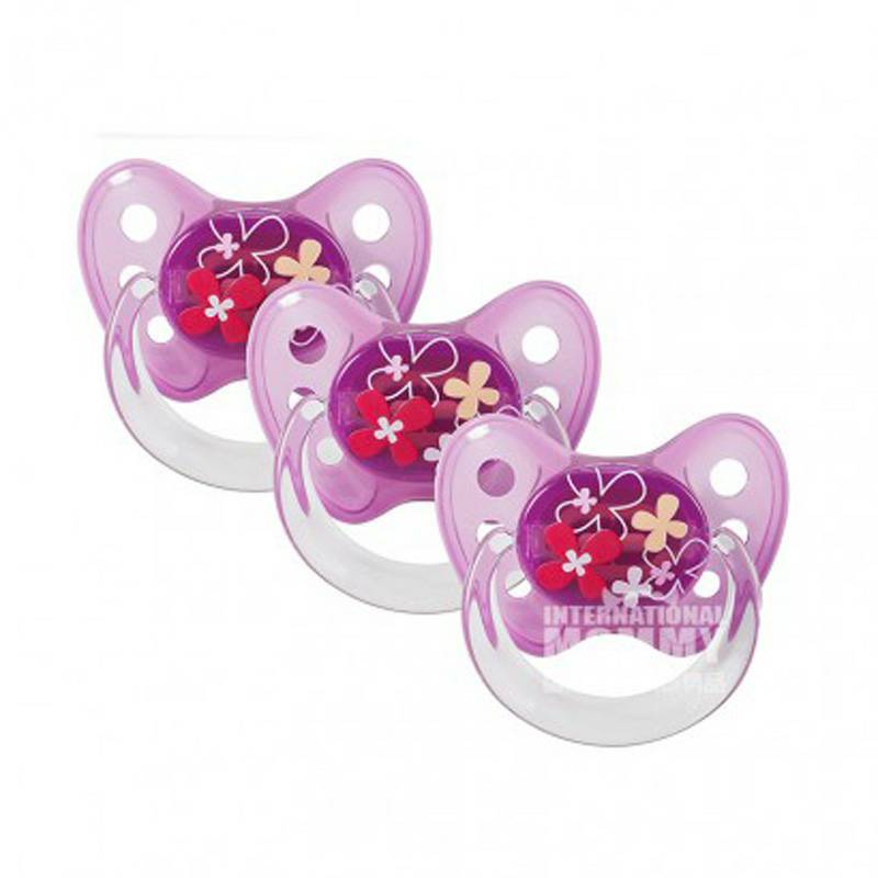 Dentistar Jerman Dentistar Baby Purple Series Perawatan Gigi Penenang Lateks * 3 6-14 bulan Versi luar negeri
