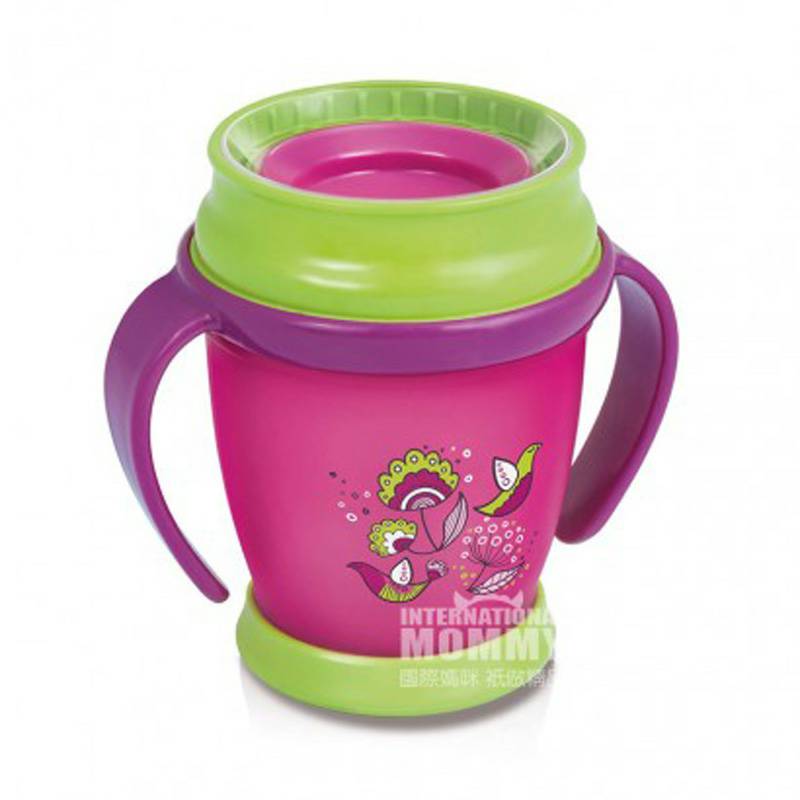 Lovi Polish Baby Happy Bird 360 ° Minuman Pendidikan Sealed Cup 210ml Versi Luar Negeri