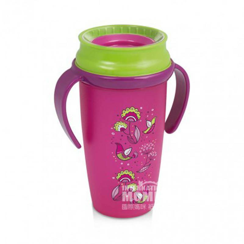 Lovi Polish Baby Happy Bird 360 ° Sealed Learning Drink Cup 350ml Versi Luar Negeri