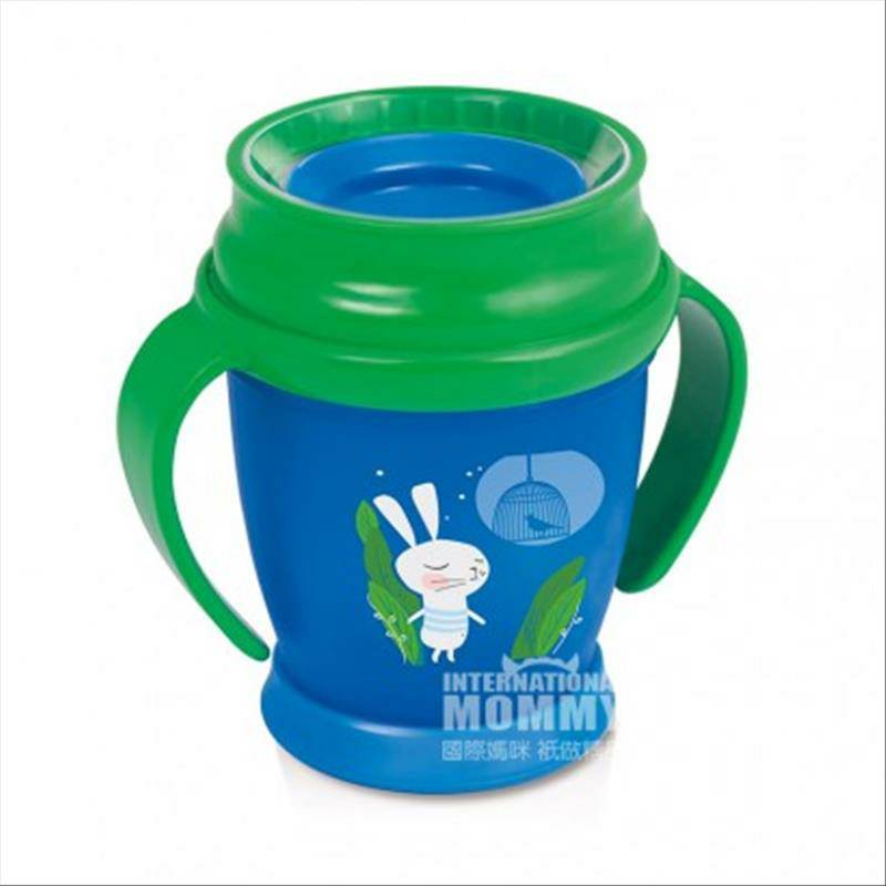 Lovi Polish Baby Rabbit Model 360 ° Cup Belajar Tertutup 210ml Versi Luar Negeri