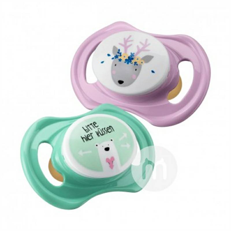 Babylove German Baby Latex Soother 2 Pack 0-6 Bulan Versi Luar Negeri