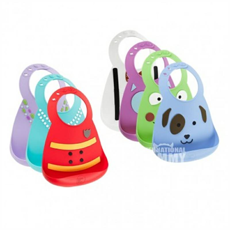 Make My Day Kita bisa menyesuaikan silikon air tahan silikon lembut multi warna Bib diluar laut