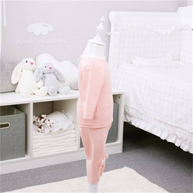 Verantwortung bayi perempuan legging katun organik busur lucu