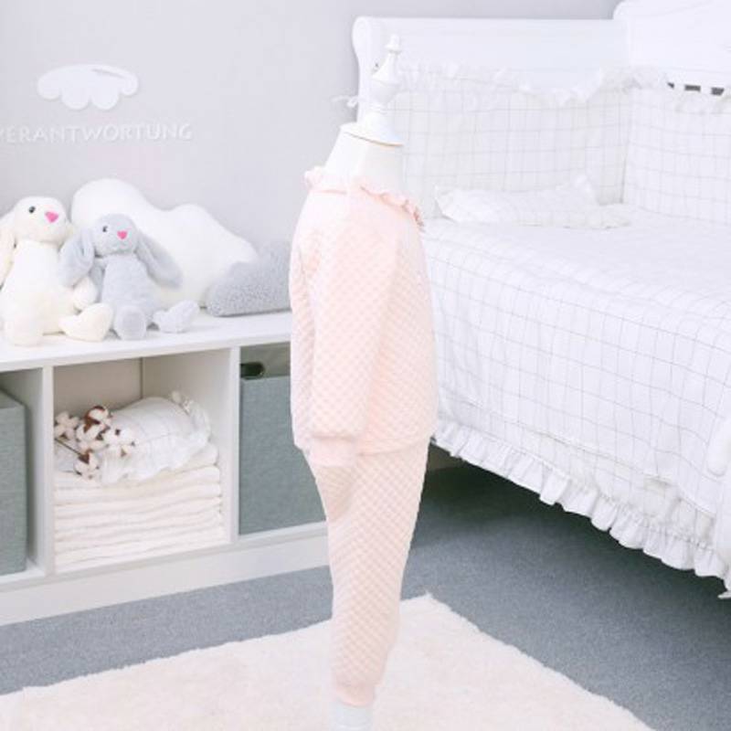 Verantwortung bayi perempuan celana top katun organik jas pink