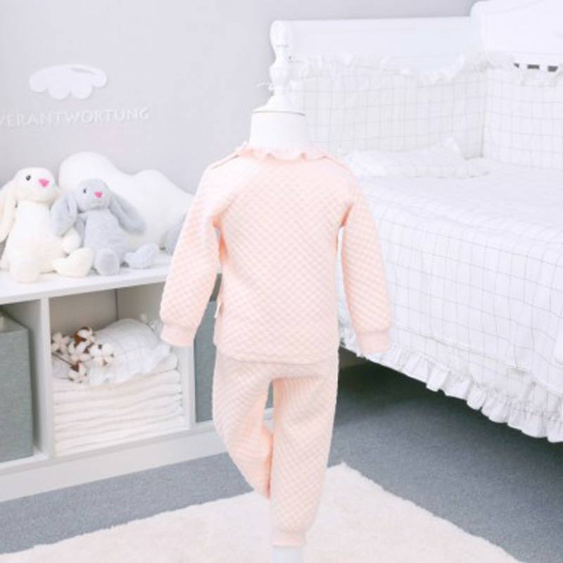 Verantwortung bayi perempuan celana top katun organik jas pink