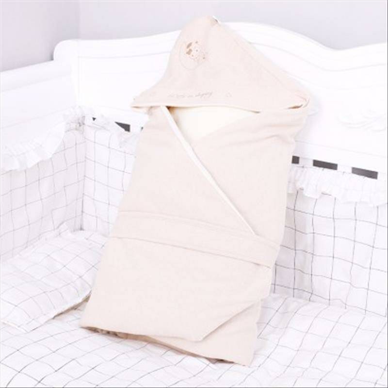 Verantwortung bayi laki-laki dan perempuan kapas berwarna organik empat musim mudah dilepas selimut pelukan
