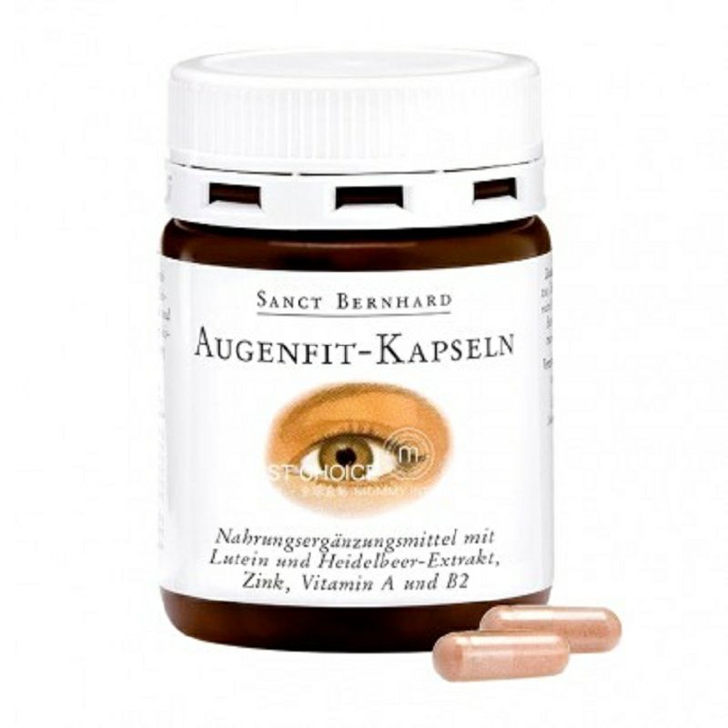Sanct Bernhard German Carotene Blueberry Lutein Kapsul Perawatan Mata Versi Luar Negeri