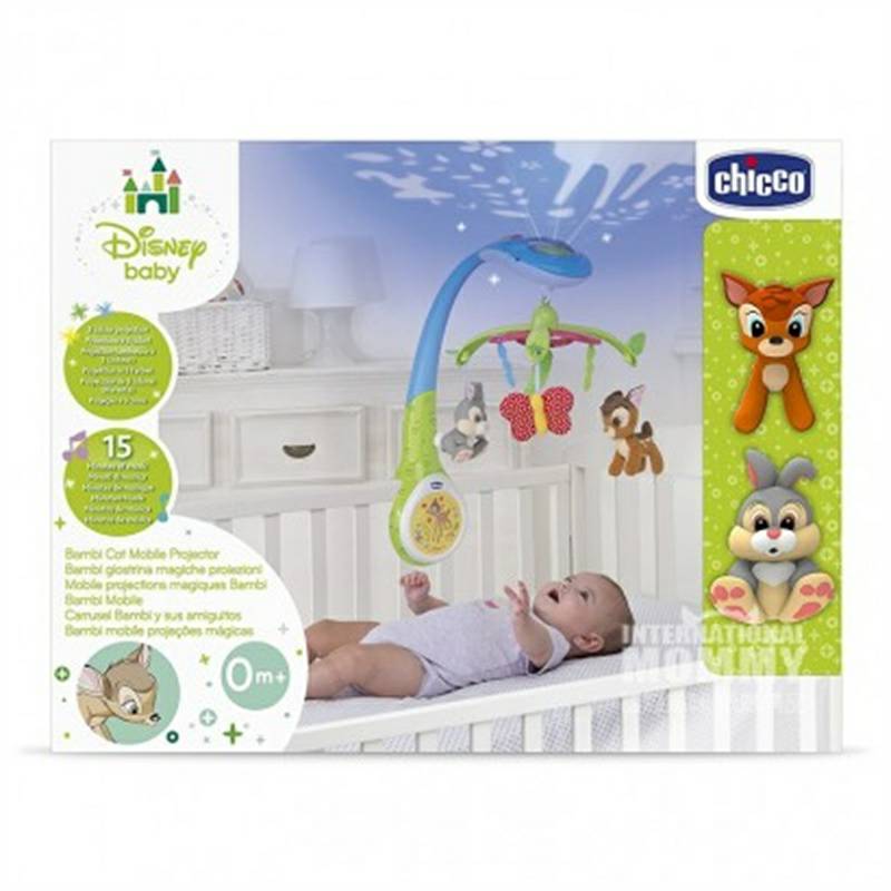Chicco  Proyektor musik bayi Italia tidur menenangkan tempat tidur bel tergantung di luar negeri versi
