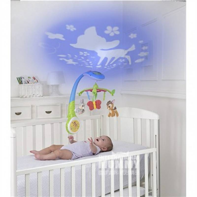 Chicco  Proyektor musik bayi Italia tidur menenangkan tempat tidur bel tergantung di luar negeri versi