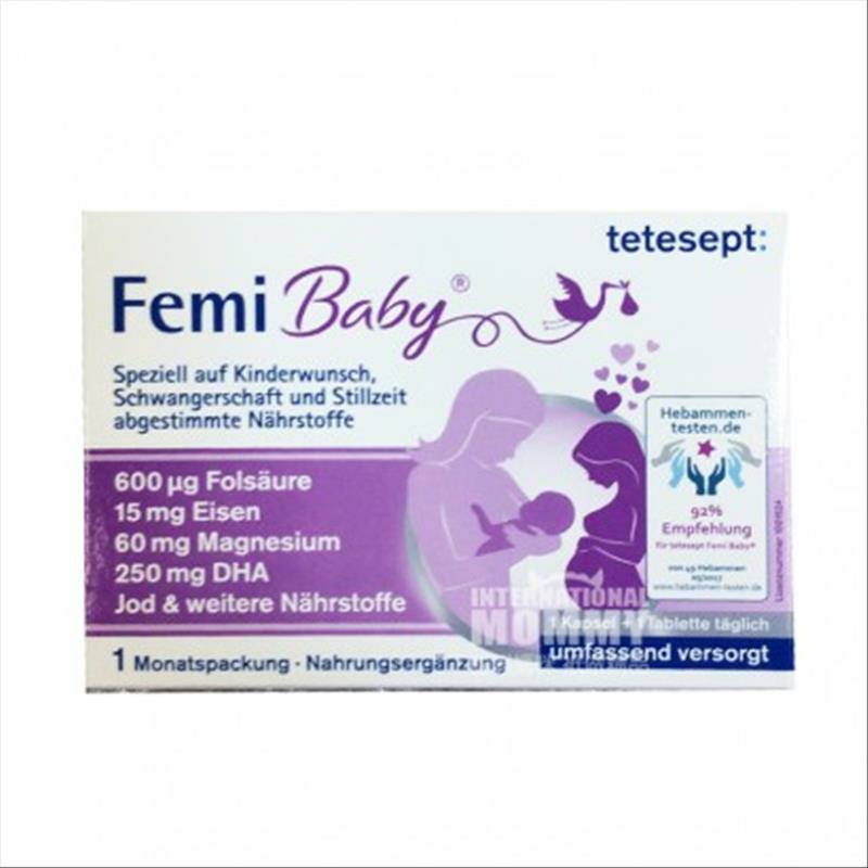 Tetesept Germany Tetesept magnesium iron suplemen asam folat DHA untuk wanita hamil versi luar negeri