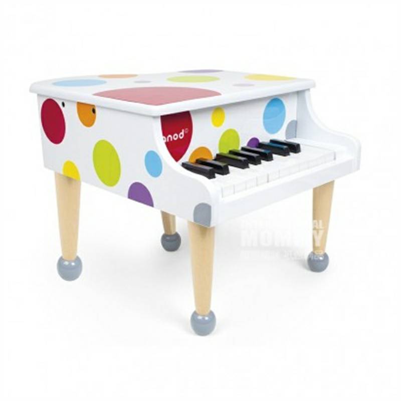 Janod French Janod anak-anak mainan piano berwarna-warni versi luar negeri