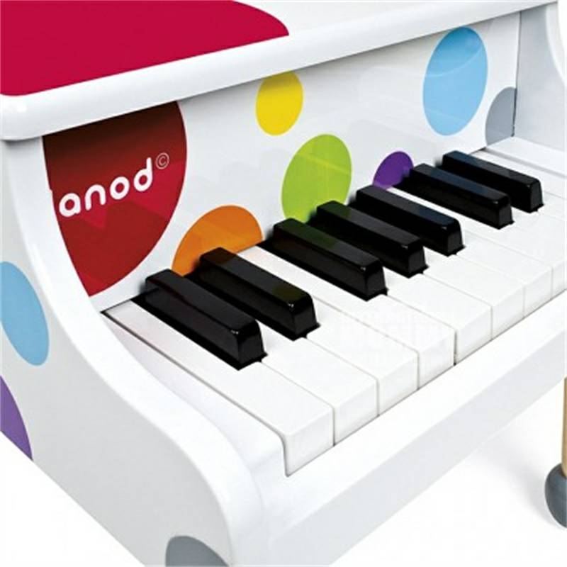Janod French Janod anak-anak mainan piano berwarna-warni versi luar negeri