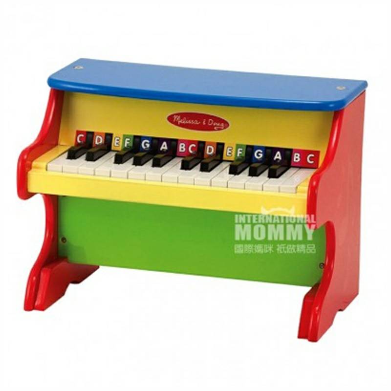 Melissa & Doug American 25-key piano belajar piano kayu edisi luar negeri