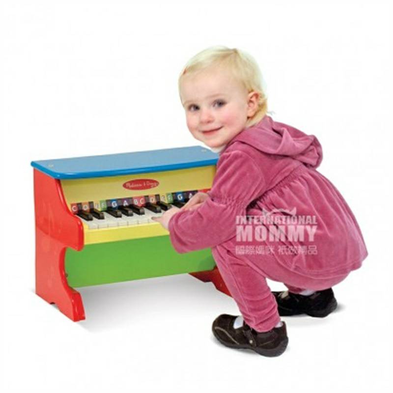 Melissa & Doug American 25-key piano belajar piano kayu edisi luar negeri