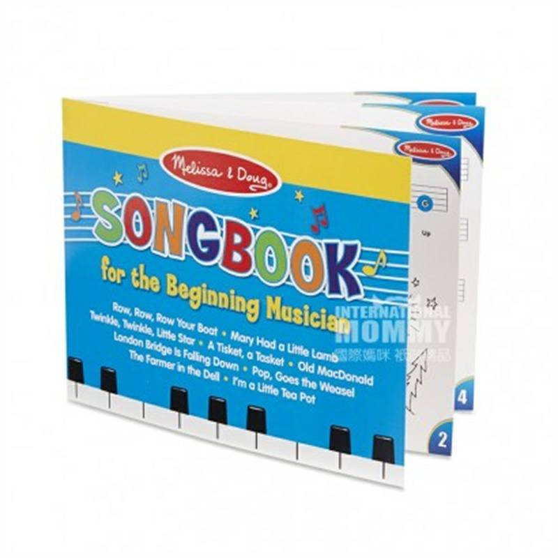 Melissa & Doug American 25-key piano belajar piano kayu edisi luar negeri