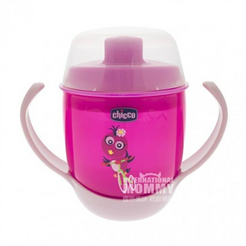 Chicco Italian bayi bocor bukti cawan belajar dengan dua tangan versi luar negeri