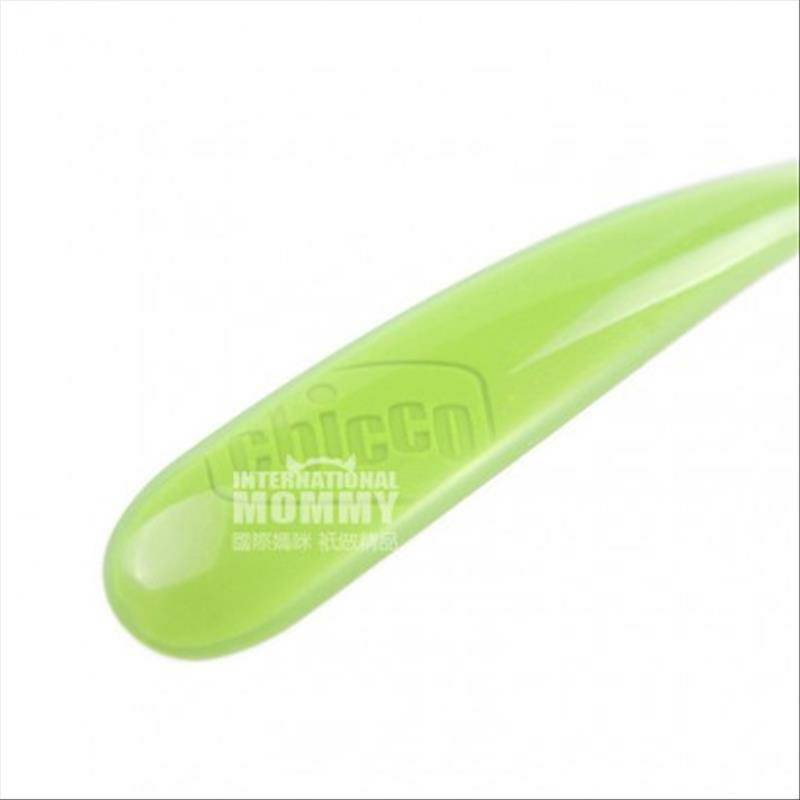 Chicco bayi Italia anti-jatuh menangani panjang sendok silikon versi luar negeri