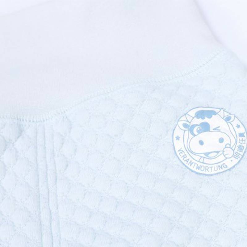 Verantwortung jantan dan betina bayi katun organik celana pinggang tinggi biru