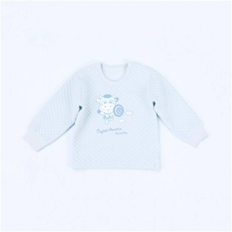 Verantwortung bayi laki-laki dan perempuan celana katun organik jas biru