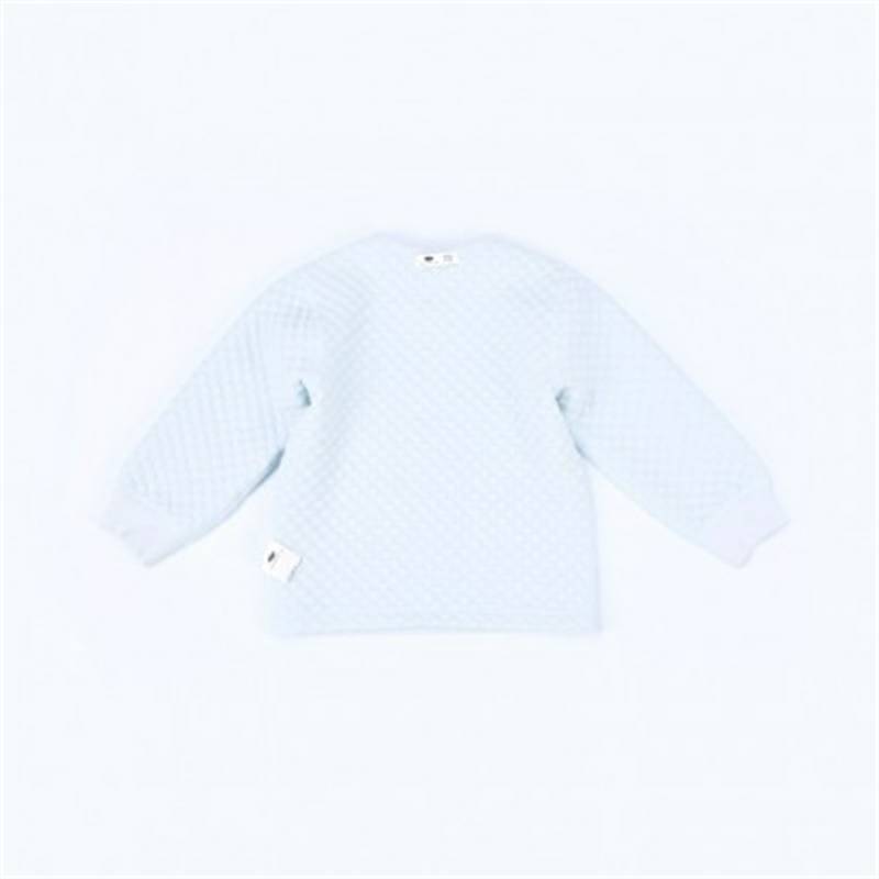 Verantwortung bayi laki-laki dan perempuan celana katun organik jas biru