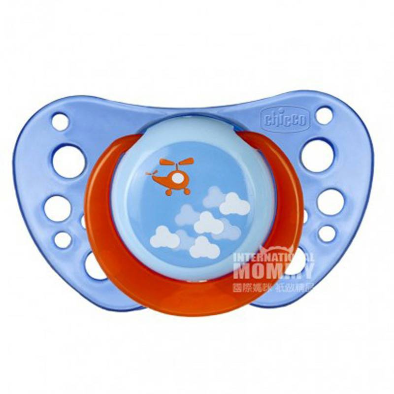 Chicco Italia pola kartun bayi silikon dot dua paket selama lebih dari 12 bulan Versi Luar Negeri