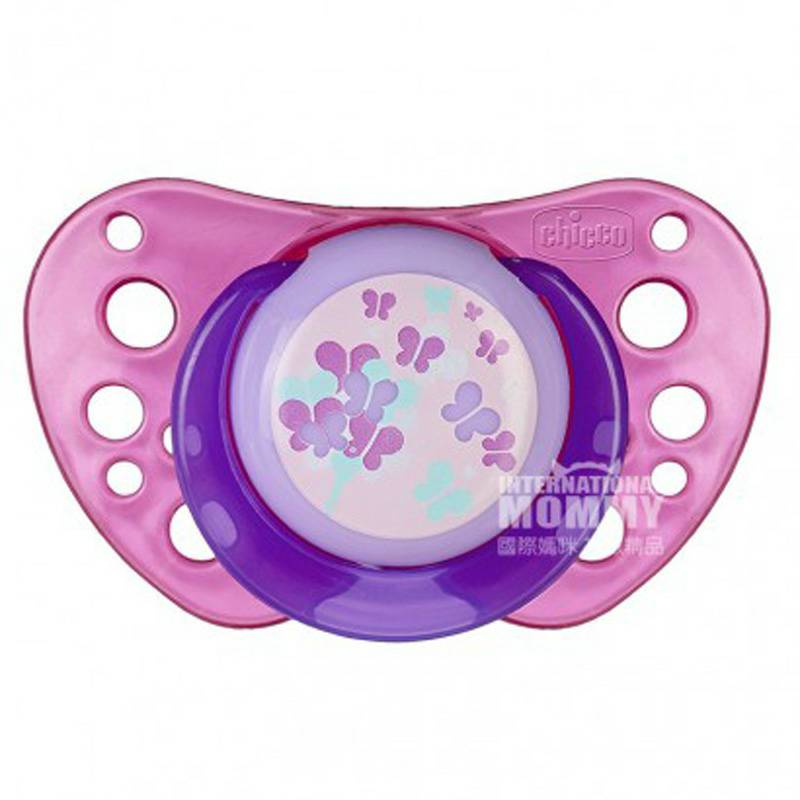 Chicco Italia pola kartun bayi silikon dot dua paket selama lebih dari 12 bulan Versi Luar Negeri