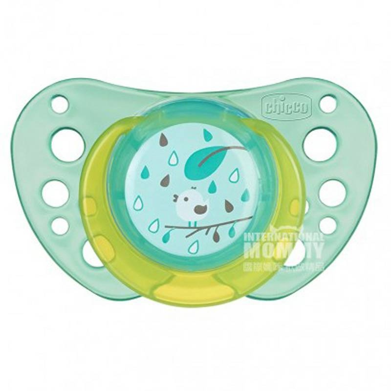 Chicco Italia pola kartun bayi silikon dot dua paket selama lebih dari 12 bulan Versi Luar Negeri