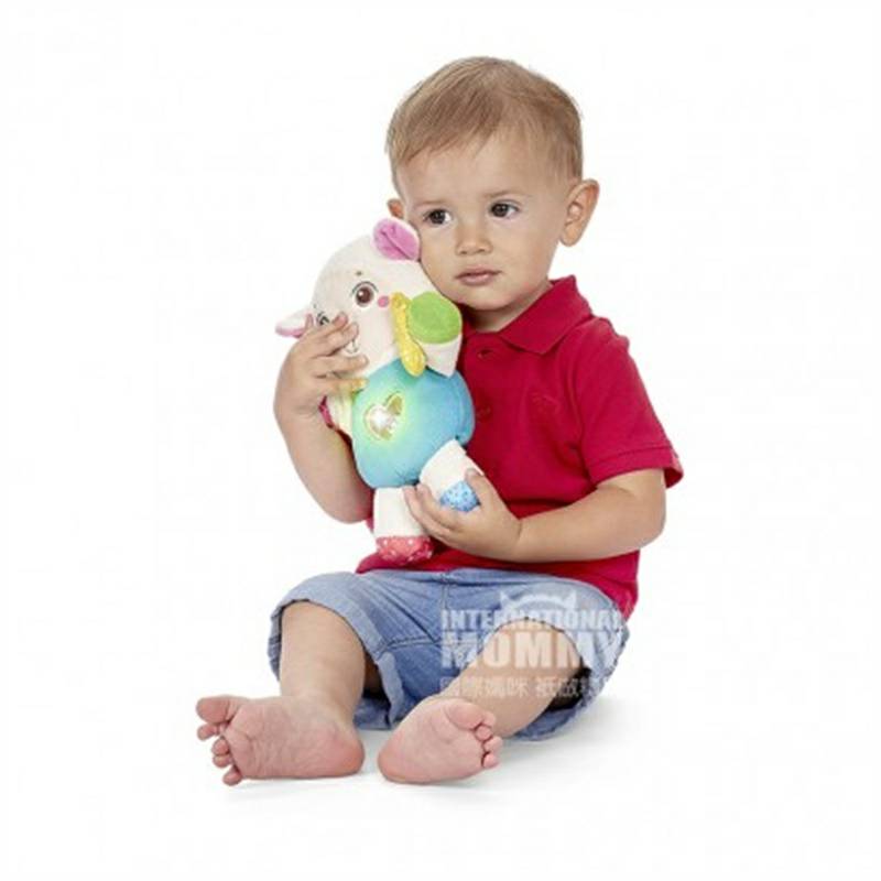 Chicco Musik bayi Italia bercahaya lucu domba kecil mainan yang menenangkan versi luar negeri