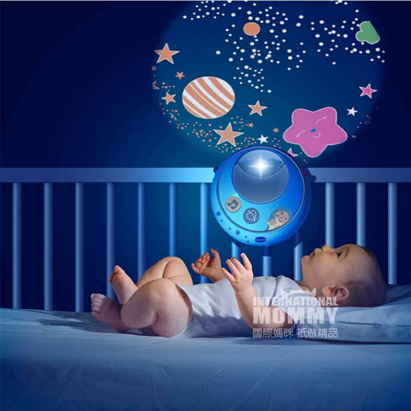 Chicco Bayi Italia yang Menenangkan Tidur Lampu Ajaib Bell Bed Versi Luar Negeri