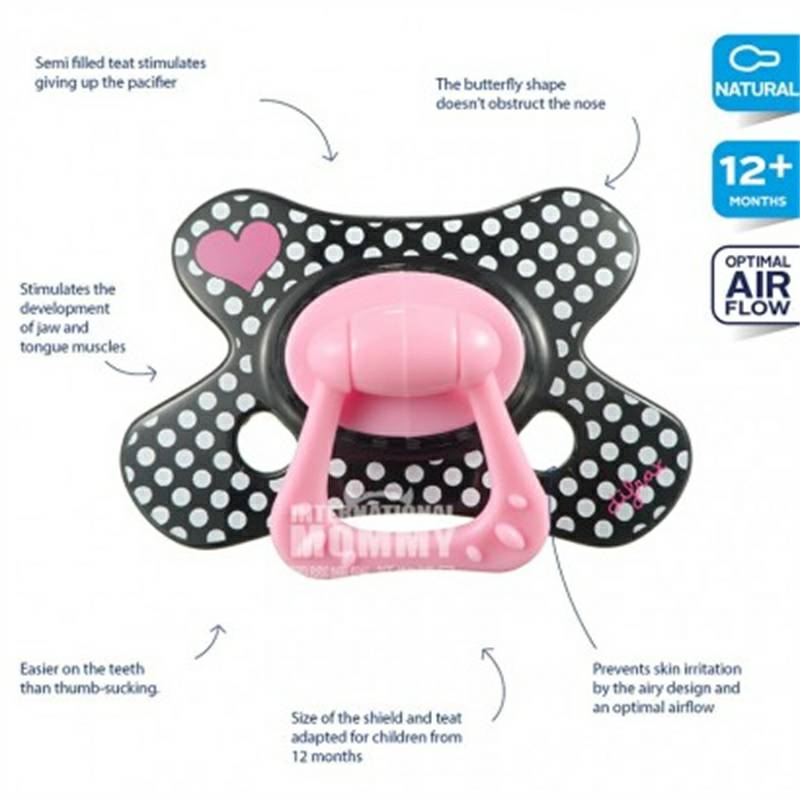 Difrax pacifier natural putri imut Belanda selama lebih dari 12 bulan versi Luar Negeri