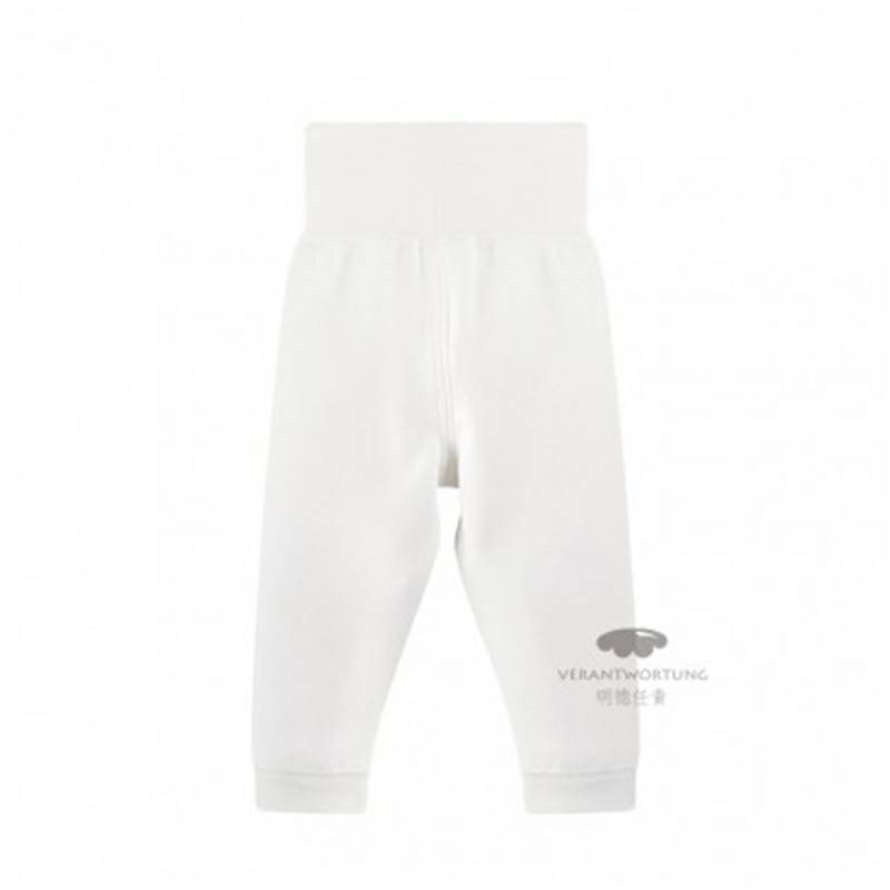 [2 pieces] Verantwortung pria dan wanita bayi katun organik lengan panjang bottoming kemeja vitalitas warna solid putih 