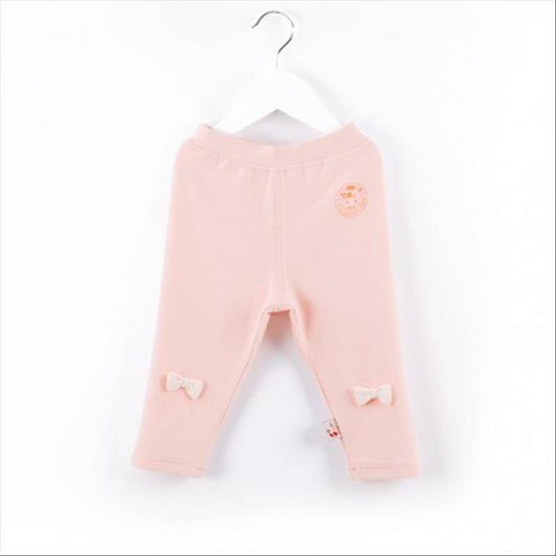 Verantwortung bayi perempuan legging katun organik busur lucu