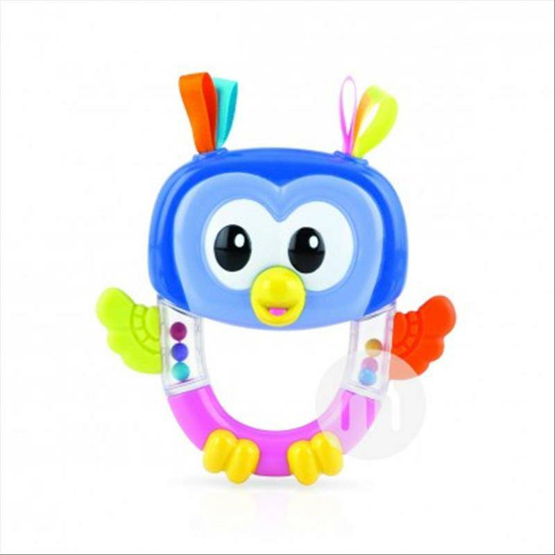 Nuby American Owl rattle edisi fixed gum di luar negeri