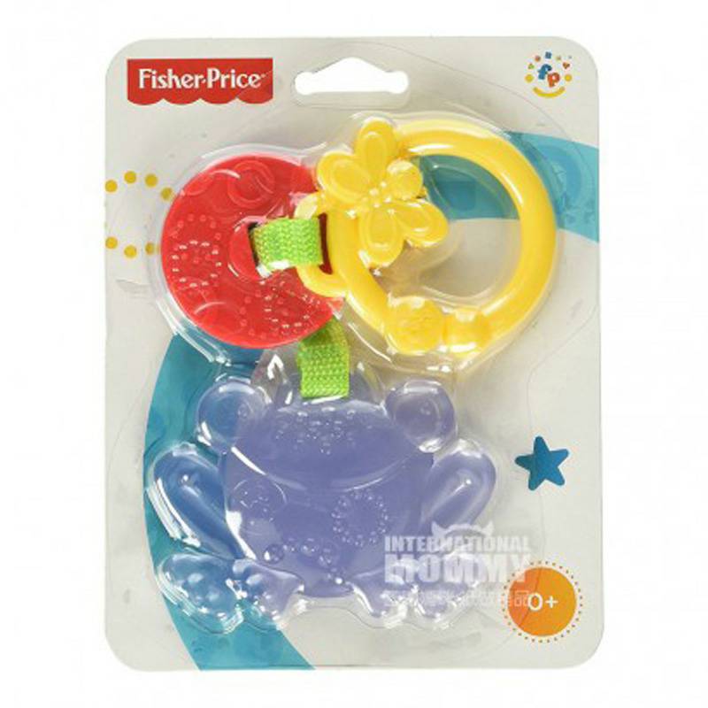 Fisher Price American Baby Frog Bentuk Soothing Teether Overseas Version