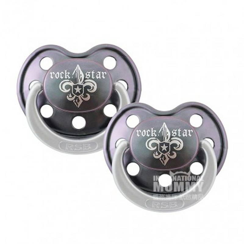 ROCK STAR BABY Jerman Lily Silicone Dot Two Pack 6-18 Bulan Versi Luar Negeri